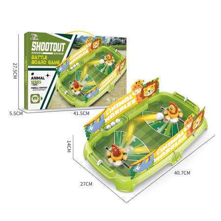 Joc de Masa Interactiv Lion Battle pentru Copii, Cyrax, 4 Mingi, Tabela Scor, 40.7x27x14 cm, Verde