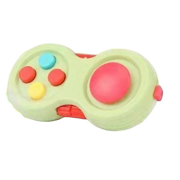Jucarie Interactiva, Cyrax, Model Fidget Pad, Antistres, +3 Ani, Functii Multiple, 5.5 x 3.5 x 11 cm, Verde