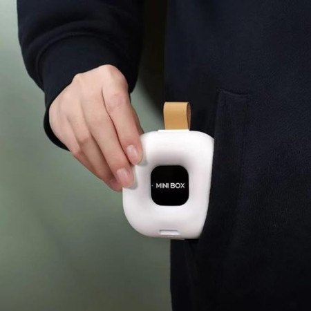 Cutie Depozitare Medicamente,  4 Compartimente, Inchidere Etans, Portabila, Patrat, Alb/Negru, PP, 7.6x2.9x7.8 cm