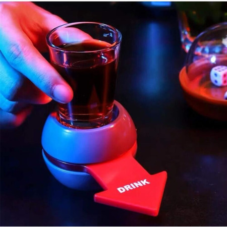 Joc de baut Drink Spin Cyrax, 10.3 x 11.5 cm, Pahar de Shot din Sticla, gri