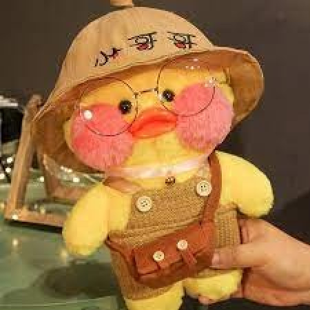 Jucarie de plus Ratusca Lalafanfan Cyrax, Haine si Accesorii Random, Galben