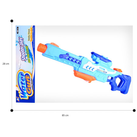 Pistol cu Apa pentru Copii, Rezervor, Pentru Piscina/Plaja, Cyrax, 6ani+,  Albastru, 1200ML