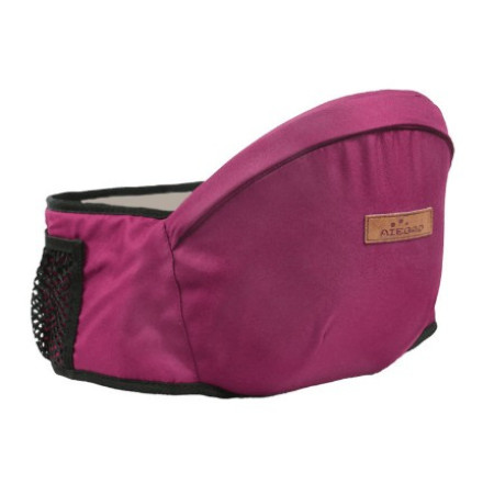 Cyrax Port-Bebe Ergonomic Ajustabil cu Scaun, 3 Pozitii, Bumbac Respirabil, pentru Copii 0-3 Ani, 20 kg Maxim, 25 x 22 x 18 cm, Rosu