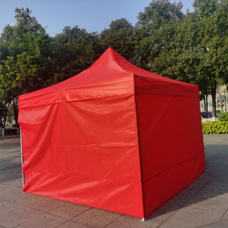 Perete Lateral Cort Evenimente 18 m,  material textil oxfort 700D Rosu