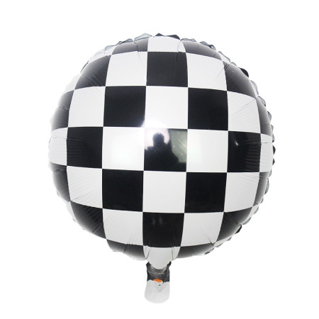 Set 2 Baloane din Folie Metalizata, Cyrax, Figurine Cerc si Casca, Model Curse, 75-80 cm cm, Ambalaj Individual, Pai Inclus, Umflare cu Aer sau Heliu, Multicolor