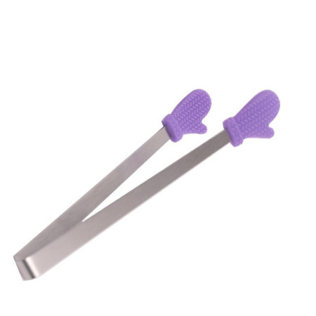 Cleste Creativ pentru Mancare, Cyrax, Model Manusi din Silicon, 14.5x3 cm, Rezistent la Temperaturi Inalte si Coroziune, Mov