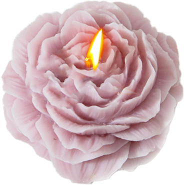 Lumanare Parfumata,  Model Trandafir, Ardere 10h, 70 g, 7.5 x 3.5 cm, Parfum de Lavanda, Lila