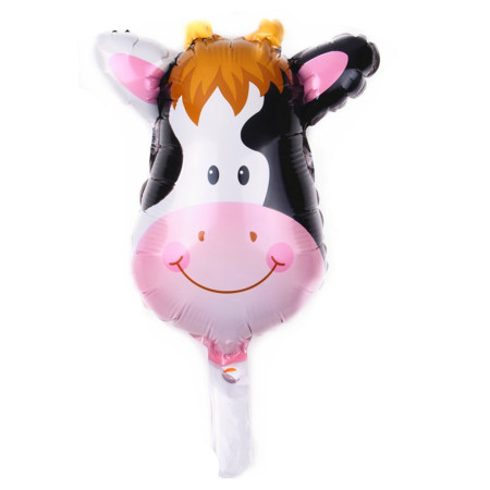 Set 5 Baloane Folie Metalizata, Cyrax, Figurine Animale Domestice, 30 cm, Ambalaj Individual, Pai inclus, Umflare cu Aer sau Heliu, Multicolor