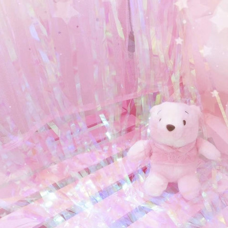 Perdea Franjurata, Cyrax, Model Decor Petrecere, pentru Fundal de Poze, Amenajare Colorata a Petrecerii, Dimensiune 100x200 cm, Roz