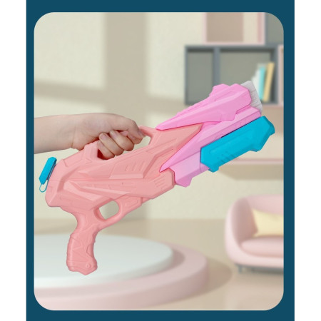 Pistol cu Apa pentru Copii, Rezervor, Pentru Piscina/Plaja, Cyrax, 6ani+,  3 duze, Roz, 500ML