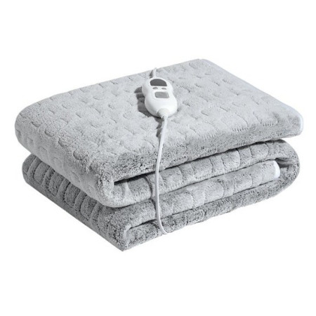 Patura electrica simpla,  100 W, 152 x 127 cm, 6 trepte de reglare, Gri