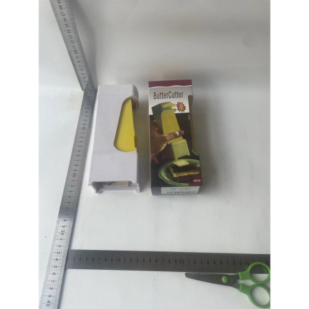 Feliator manual de unt Cyrax, material plastic, design usor si practic, 20x6x8.5 cm, Butter Cutter, alb