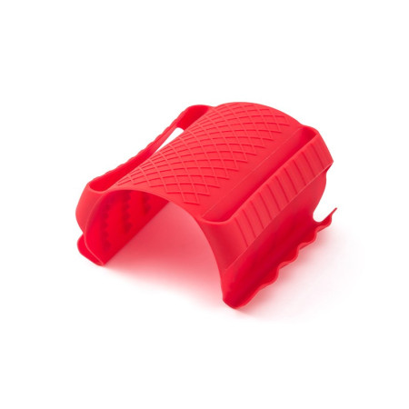 Suport de Silicon Multifunctional de Mana, Cyrax, pentru Cuptor, Alimente Fierbinti, Carne, Izolare Termica, Anti-alunecare, 18x12x1.5 cm, Rosu