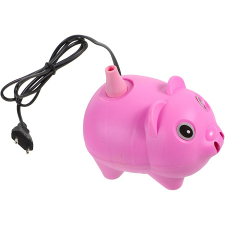 Cyrax Pompa Electrica Pentru Umflat Baloane, 380 W, din Plastic, Model Porc, Roz