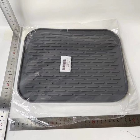 Covoras din Silicon pentru Scurgere Vase, Cyrax, Uz Casnic, Rezistent la Temperaturi Ridicate, Izolator, 30x24 cm, Negru