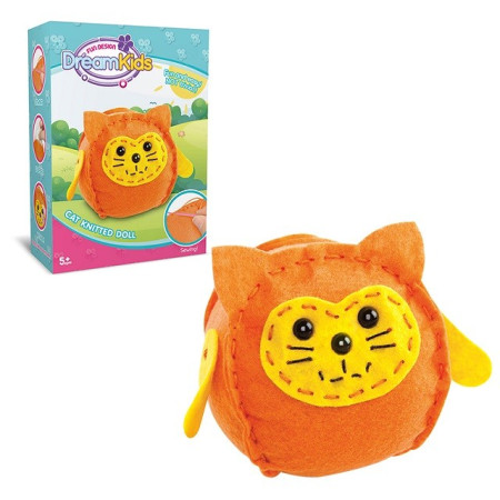 Cyrax Set creatie perna pentru copii Model 2, Dream Kids, Pisica