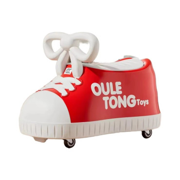 Masina pentru Copii, Cyrax, Model Pantof, 4 Roti, 1-6 ani, Cutie de Depozitare, din ABS, 48 x 27 x 34 cm, Rosu