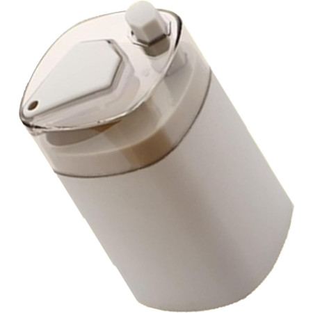 Suport Scobitori, Cyrax, Automat, cu Buton si Capac, din PP, 9.5x6 cm, Gri