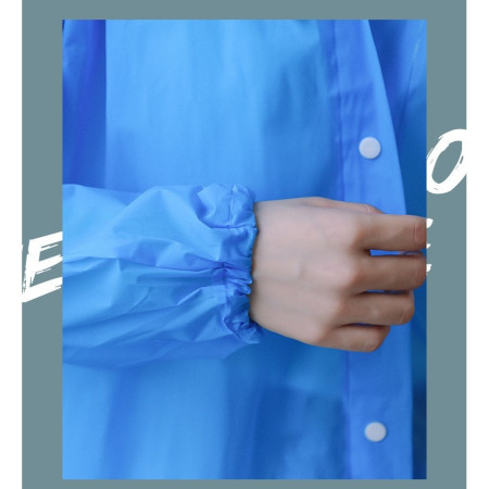 Pelerina de Ploaie,  pentru Adulti 150-180 cm, din EVA, Impermeabila, Rezistenta la Vant, Inchidere cu Capse, 140 g, Albastru