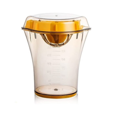 Storcator manual citricie Cyrax, cu recipient de 600 ml, 15x8.5x13.5 cm, material ABS, Transparent