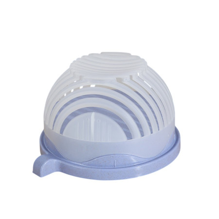 Bol Feliator pentru Salata, Cyrax, Castron Multifunctional pentru Legume si Fructe, pentru Spalat si Taiat Legumele, cu Scurgere si Tocator, Ergonomic, Protectie pentru Maini, 21x18.5x11.5 cm, Mov