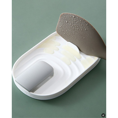 Suport Pliabil, Cyrax, pentru Capace, Linguri, Multifunctional, Plasare pe Blatul de Bucatarie, 11.5 x 18 x 2.2 cm, Albastru inchis