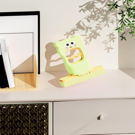 Mini Mop,  de Mana, Pliabil, Model Ursulet, din Plastic, 9 x 15 x 15 cm, Verde