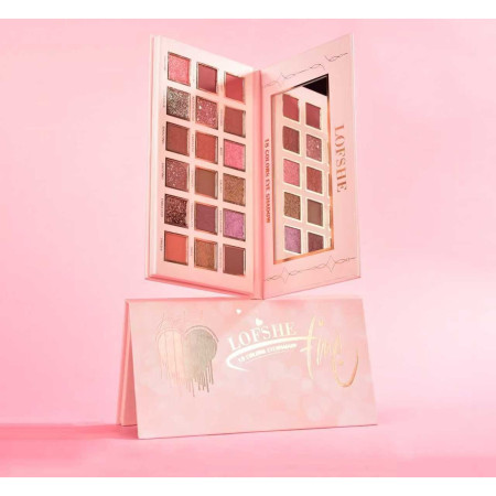 Paleta de Machiaj, Lofshe, 18 Farduri de Pleoape, Mate si Sidefate, Multicolor