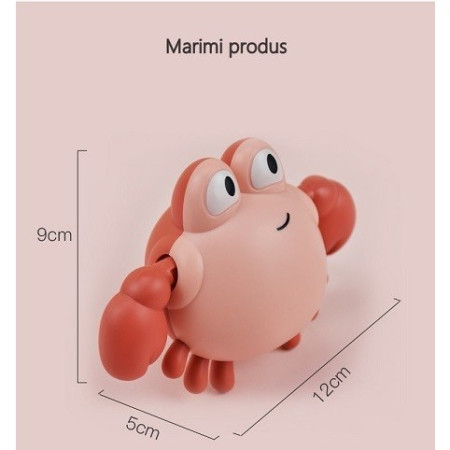 Jucarie de baie pentru copii, Cyrax, crab roz