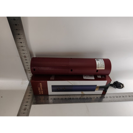 Tirbuson Electric, Cyrax, Deschizator Sticle de Vin, de Uz Casnic de Ultima Generatie, Reincarcabil prin Incarcare USB, 20 x 4.6 cm Rosu