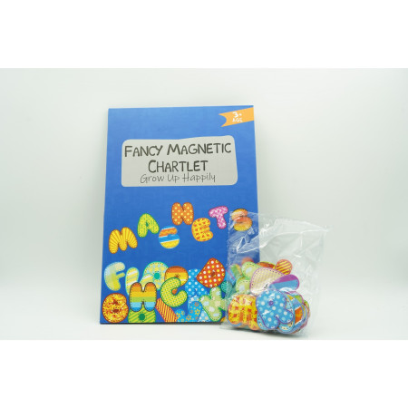 Cyrax Joc educativ magnetic tip carte, Fancy Magnetic Chartlet, 26 de piese, +3 ani, multicolor
