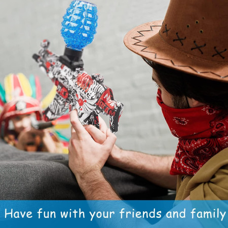 Munitie, Cyrax, 20.000 Bile Gel pentru pistoale de jucarie Gel Blaster, Sticla Ananas 10.5x6.5 mm, Albastru