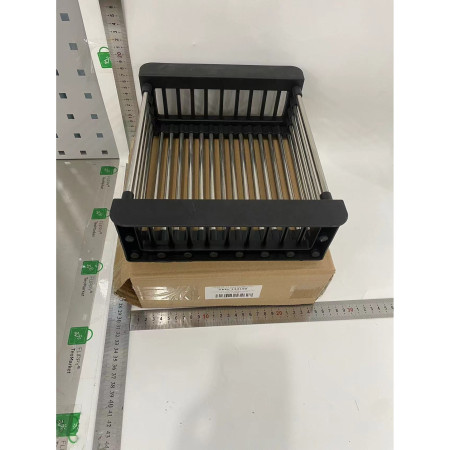 Suport Scurgere Extensibil pentru Bucatarie, Cyrax, Uscator Vase din Otel Inoxidabil, Suport Tacamuri si Pahare, Suport pentru Fructe si Legume, 29 x 22 x 9.5 cm Negru