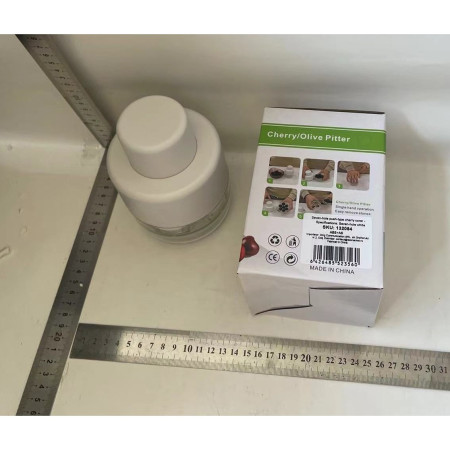 Dispozitiv de Scos Samburi, Cyrax, Manual, cu 7 Gauri, pentru Cirese, 13 x 9.2 cm, din ABS, Alb