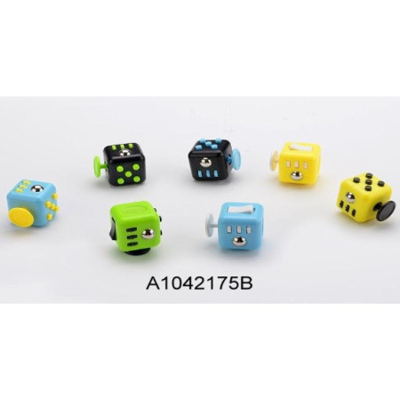 Cyrax Jucarie interactiva antistres cub cu 6 avtivitati, multicolor