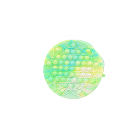 Jucarie antistres din silicon, Cyrax, Pop It Now and Flip It, Geanta, Floarea Soarelui, Verde
