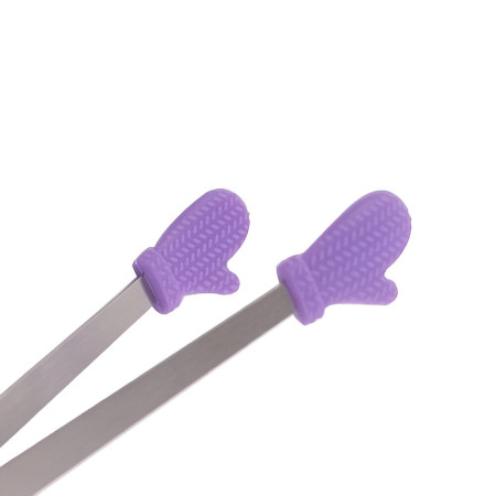 Cleste Creativ pentru Mancare, Cyrax, Model Manusi din Silicon, 14.5x3 cm, Rezistent la Temperaturi Inalte si Coroziune, Mov