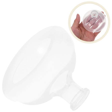 Dispozitiv Terapeutic Sputa, Cyrax, Cupa pentru Terapie Toracica, Dispozitiv de Eructare, pentru Sugari si Copii, 7.5 x 6 cm, din Silicon, Transparent