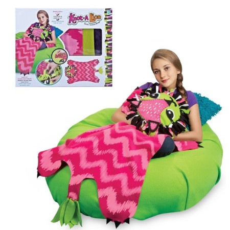 Set de creatie DIY, Cyrax, patura de tricotat multicolor