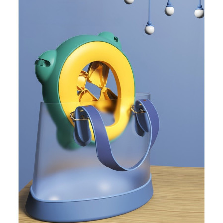 Olita Portabila,Cyrax, pentru Calatorii, Confectionata din Spuma PU, 1-6 ani, 34x32x17 cm, Verde/Galben