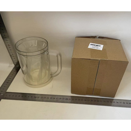 Cana Frigorifica cu Gheata, Cyrax, 14.2 x 10.4 x 14.7 cm, Plastic, 800 ml, Transparent