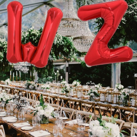 Balon Folie Metalizata Litera Z, Cyrax, 40 cm, Umflati cu Heliu sau Aer, Ambalaj Individual, Pai inclus, Rosu