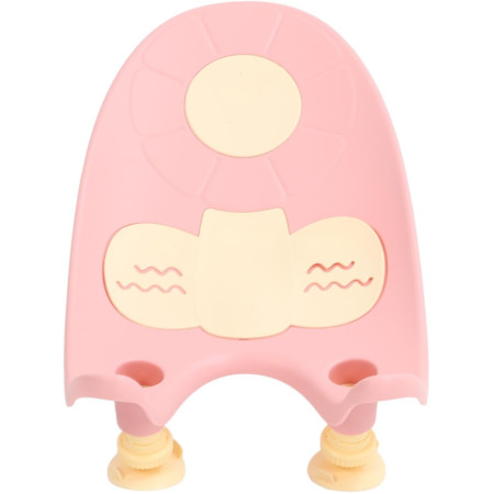 Suport de Baie Bebelusi, Cyrax, 0-12 luni, Montare pe Chiuveta/Lavoar/Cada, Ventuze Antiderapante cu Intaltime Reglabila, 50 x 24 x 12.5 cm, Roz