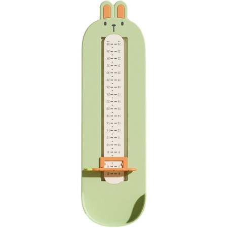 Dispozitiv de Masurat Talpa Piciorului pentru Bebelusi, Cyrax, 6-24, Model Iepuras, Verde