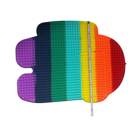 Jucarie antistres din silicon, Cyrax®, Pop It Now and Flip It, Among Us, 85 cm