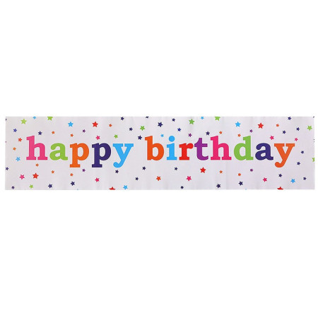 Banner, Cyrax, Colectia Happy Birthday, 98 x 24 cm, Multicolor