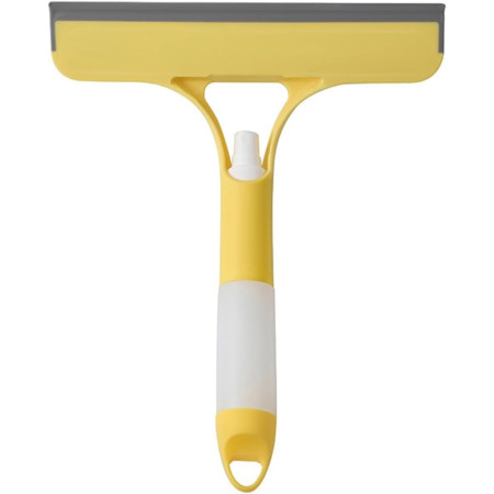 Racleta de Curatare 3 in 1,  Multifunctional, Pentru Casa si Masina, Pulverizator de Spray, Racleta din Silicon si Burete, 21.5 x 25.7 cm, Galben