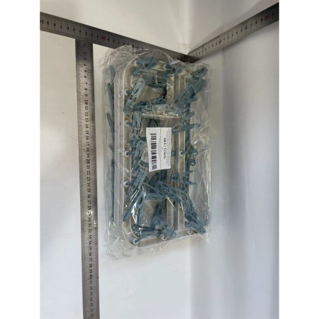 Uscator de Rufe Suspendat  cu 40 Carlige, Rotire 360 Grade, Protectie Vant, Pliabil, Patrat, Mateiral Plastic, Usor de Depozitat, Multifunctional, 36 x 24 cm, Alb/Albastru