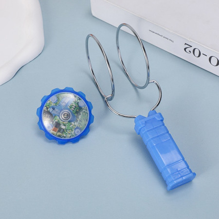 Jucarie Interactiva, Cyrax, Titirez Magnetic, cu Led, 19.8 x 5 cm, Albastru