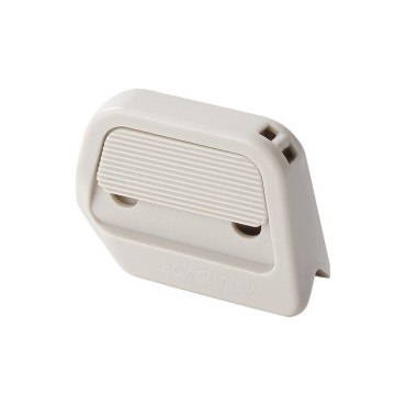 Cutter Portabil, Cyrax, din ABS, Magnetic, Lama Ceramica, Autoretractabila, Universal, Alb